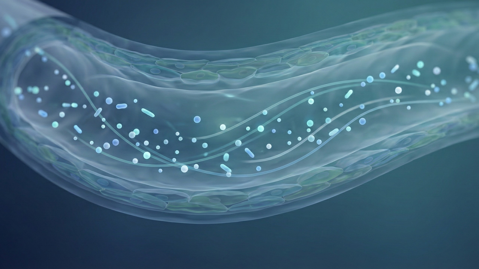 Clinical-style illustration of blood vessel used as header for aged garlic extract research article