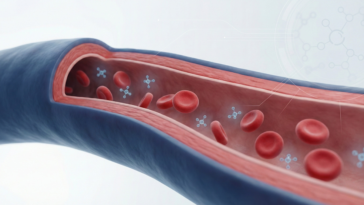 Illustration of vascular function and blood pressure regulation research