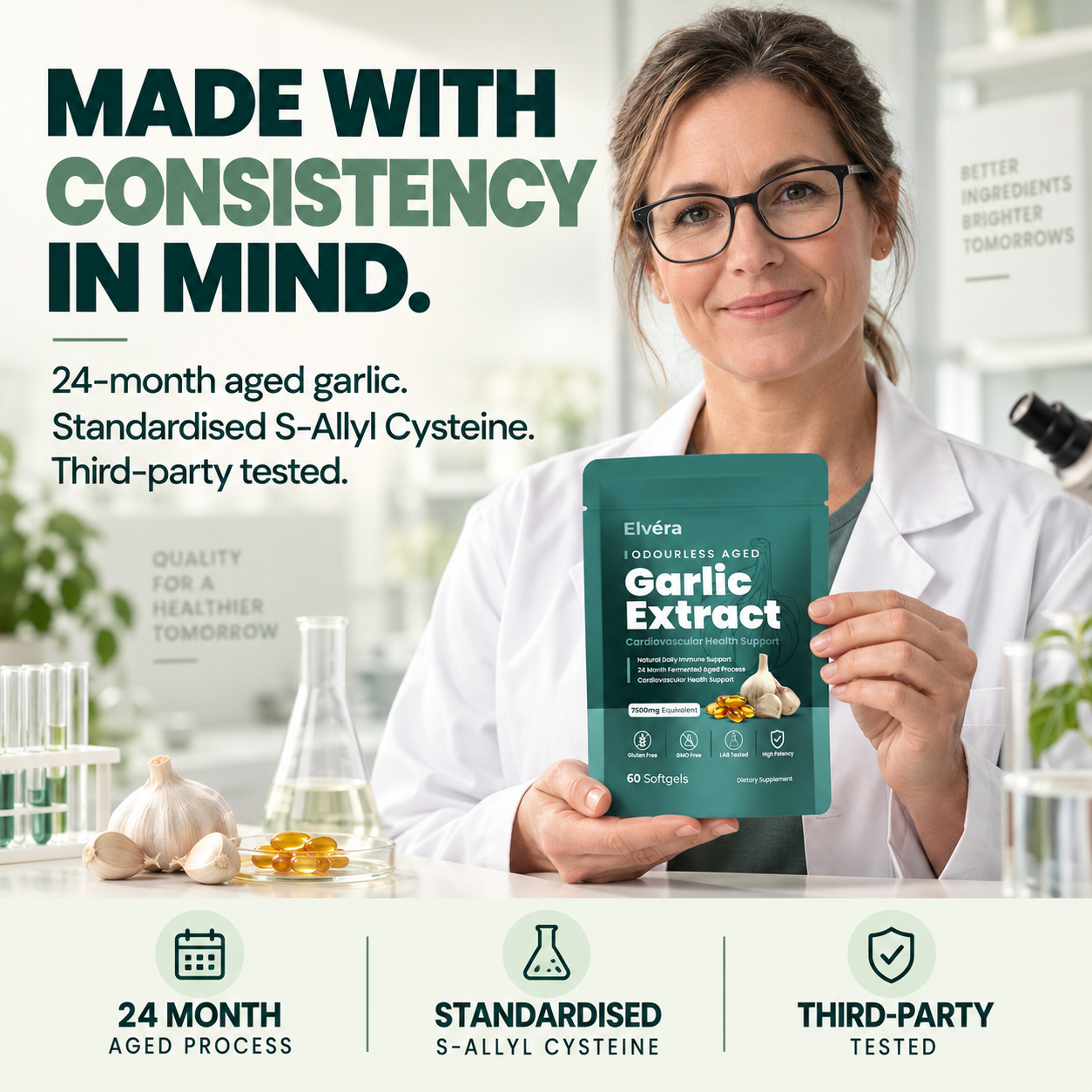 Elvéra | Aged Garlic  Extract 7500 mg