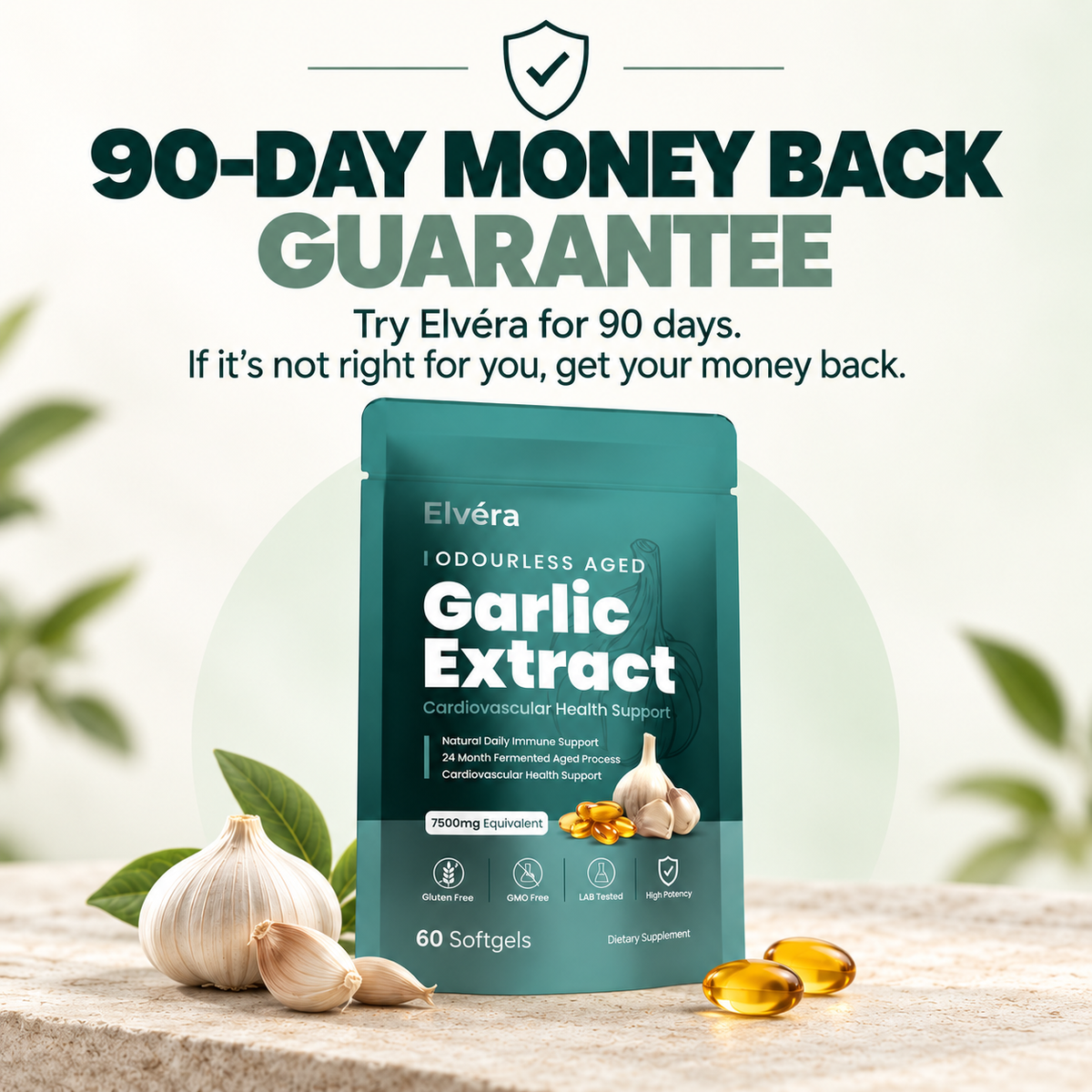 Elvéra | Aged Garlic  Extract 7500 mg