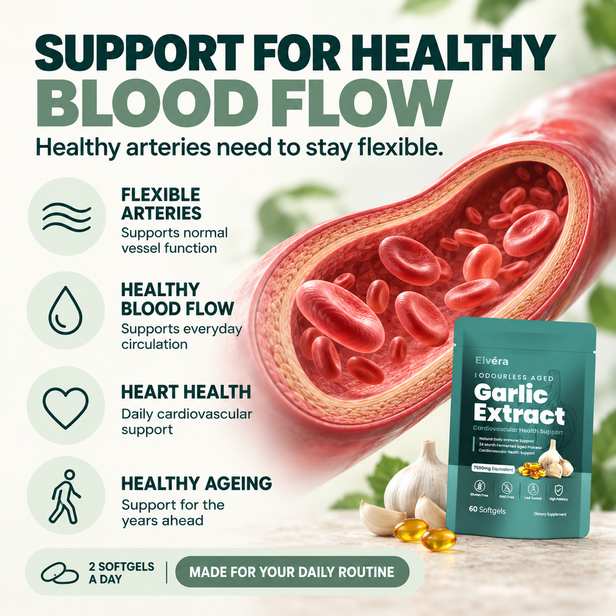 Elvéra | Aged Garlic  Extract 7500 mg