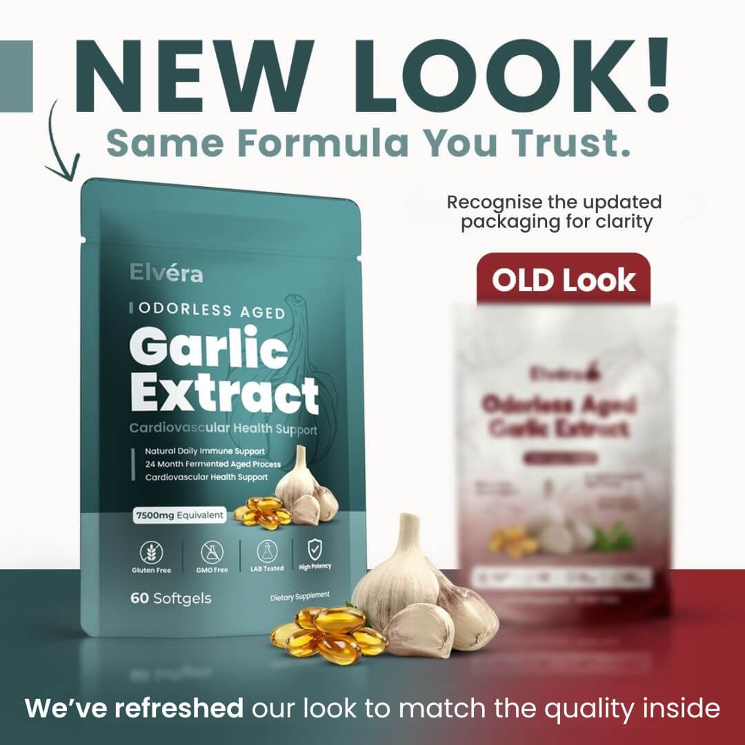 Elvéra | Odorless Aged Garlic Extract - 7500mg Softgels