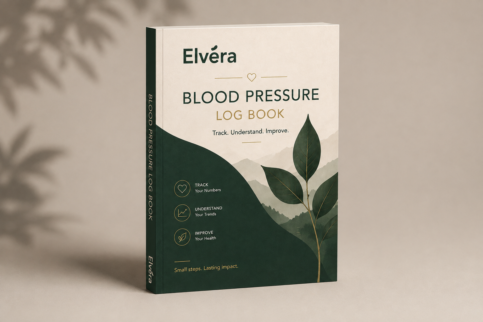Elvéra Blood Pressure Log Book